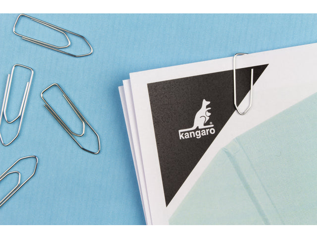 Paperclip Kangaro 32 mm, hoekig, doosje à 100 stuks, verzinkt