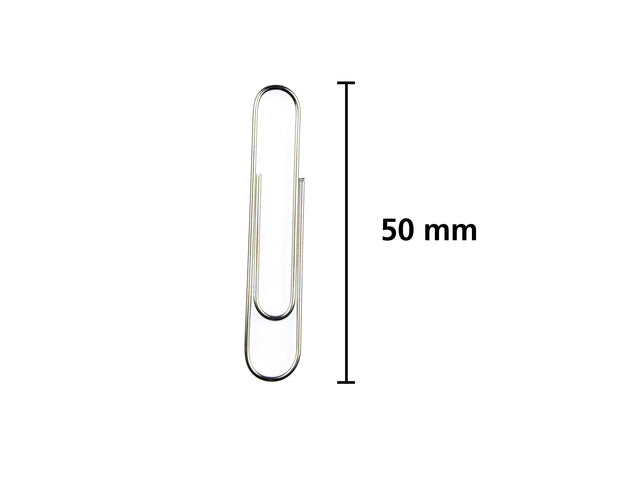 Büroklammer Kangaro 50 mm, rund, Kunststoff für je 40 Stück, verzinkt