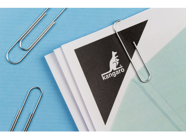 Paperclip Kangaro 50 mm, rond, kunststof doosje à 40 stuks, verzinkt