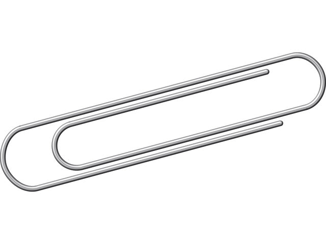 Büroklammer Kangaro 75 mm, rund, je 100 Stück, verzinkt