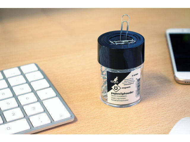 Papercliphouder Kangaro rond, magnetisch 45x45x64mm