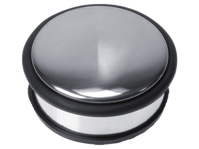 Türstopper Kangaro aus Metall, Laag, Chrom, 1250 Gramm, Maße: Ø10x4,5cm Höhe