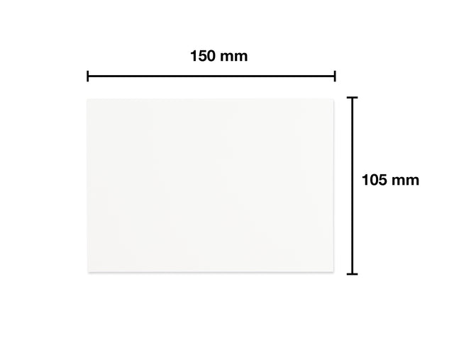 Enkele kaarten Kangaro 105x150mm 250grs wit 50 stuks