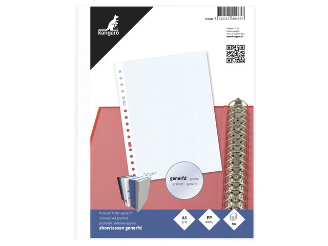 Showtas Kangaro A5 17-fach PP 80 Micron Crimp à 10 Stück