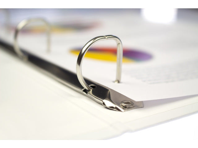 Kangaro ECO presentatieringband FSC A4 wit 23 rings O-25mm mechaniek