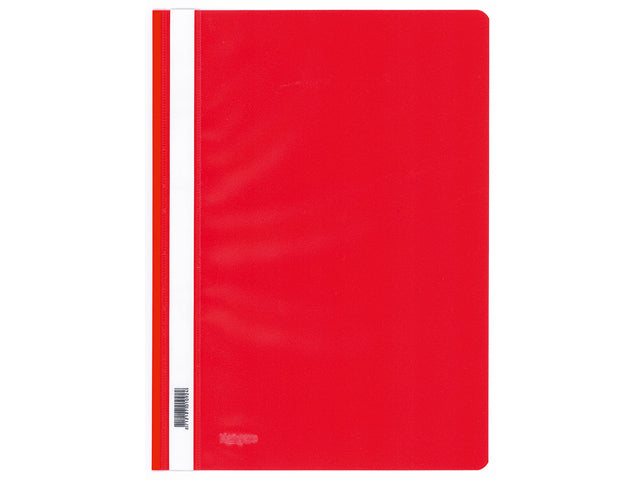 Snelhechtermap Kangaro A4 PP rood, krimp à 25 stuks