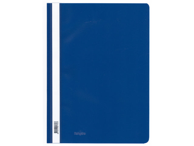 Snelhechtermap Kangaro A4 PP donkerblauw, krimp á 25 stuks