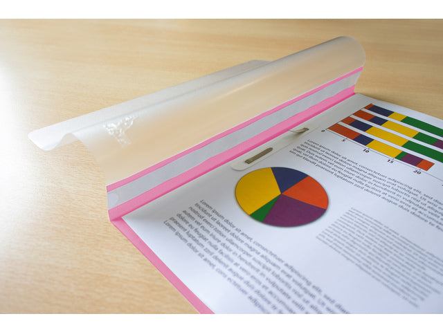 Snelhechtermap Kangaro A4 PP roze, krimp á 25 stuks