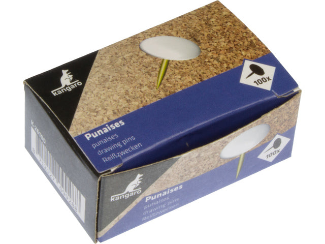Punaise Kangaro witte kap. 100 stuks in doosje.