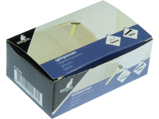 Splitpen nr.2 Kangaro 12mm verkocht, doos á 100 stuks