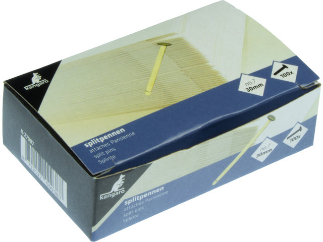 Splitpen nr.7 Kangaro 30mm verkocht, doos á 100 stuks
