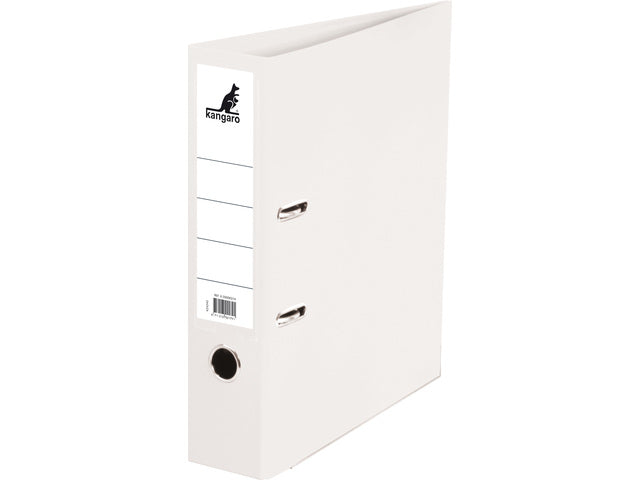 Ordner Kangaro A4 2 ringen 75mm PP/papier wit