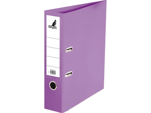Ordner Kangaro A4 2 ringen 75mm PP/Papier violet