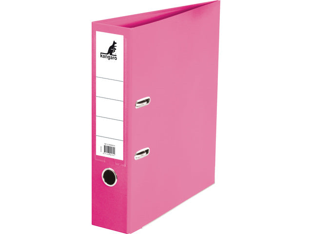 Ordner Kangaro A4 2 ringen 75mm PP/Papier roze