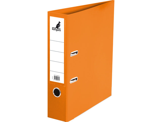 Ordner Kangaro A4 2 ringen 75mm PP/Papier oranje