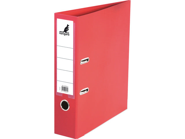 Ordner Kangaro A4 2 ringen 75mm PP/Papier rood
