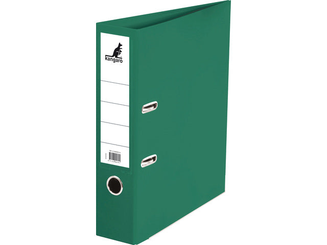 Ordner Kangaro A4 2 ringen 75mm PP/Papier groen