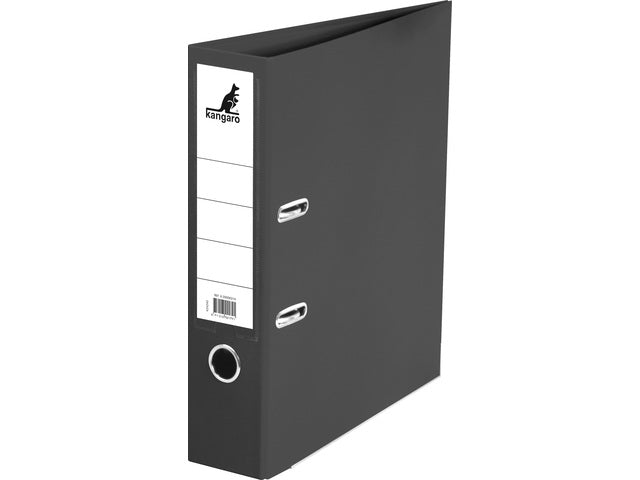 Ordner Kangaro A4 2 ringen 75mm PP/Papier zwart