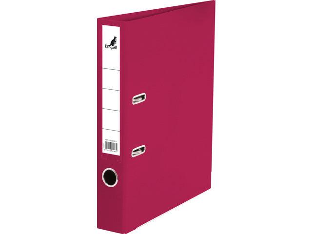 Ordner Kangaro A4 2 ringen PP/Papier 50mm bordeaux