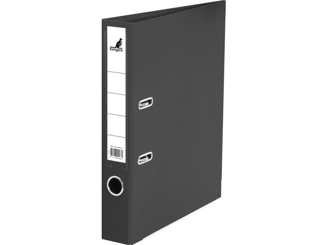 Ordner Kangaro A4 2 Ringe PP/Papier 50mm schwarz