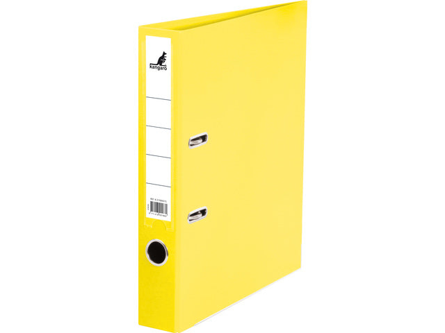 Ordner Kangaro A4 50mm 2 rings PP/Papier doos a 10 stuks assorti kleuren
