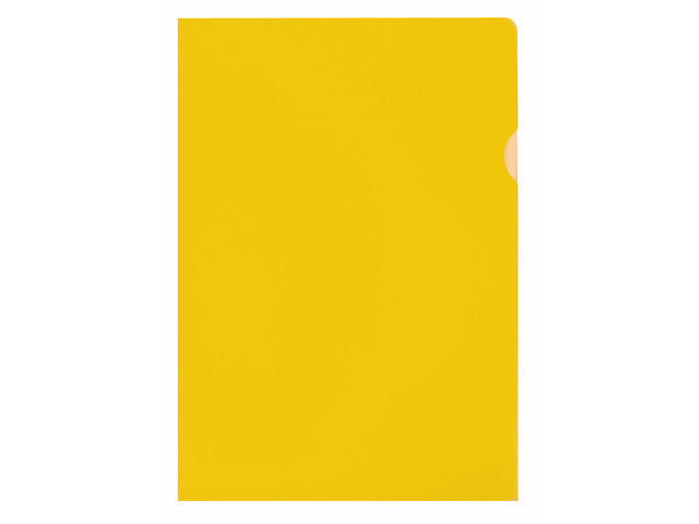 L-kaart Kangaro A4 PP 120 micron geel, 10 stuks