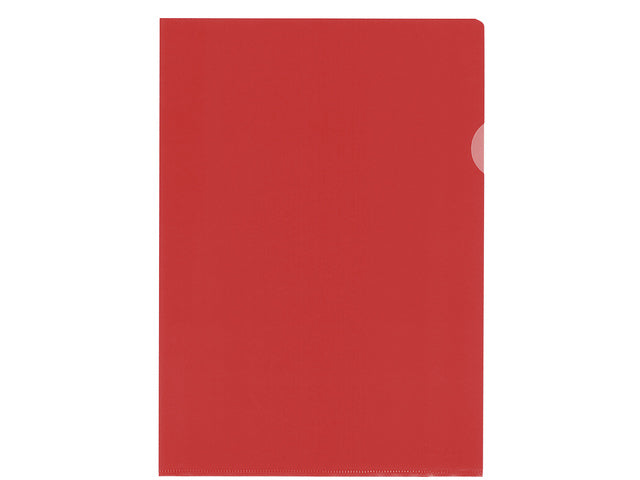 L-map Kangaro A4 PP 120 micron rood, 10 stuks