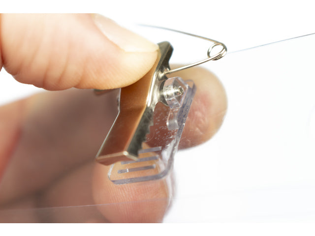 Das 40 x 75 mm große Kangaro-Logo besteht aus 24 Stück mit Clip, geschrieben und mit Steckkarten versehen