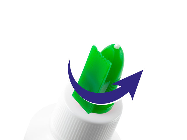 Kinderlijm Eco Kangaro 100 ml fles met lijmspatel groen