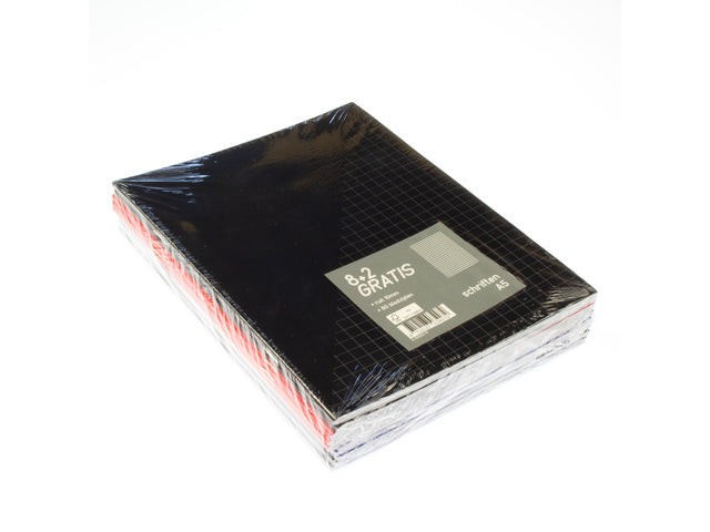 Schrift A5 80 blz geruit 10mm 210x165mm krimp à 10 stuks