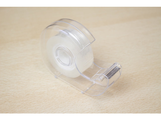 Plakbandhouder Kangaro kern 25 mm transparant met tape 19mmx33m