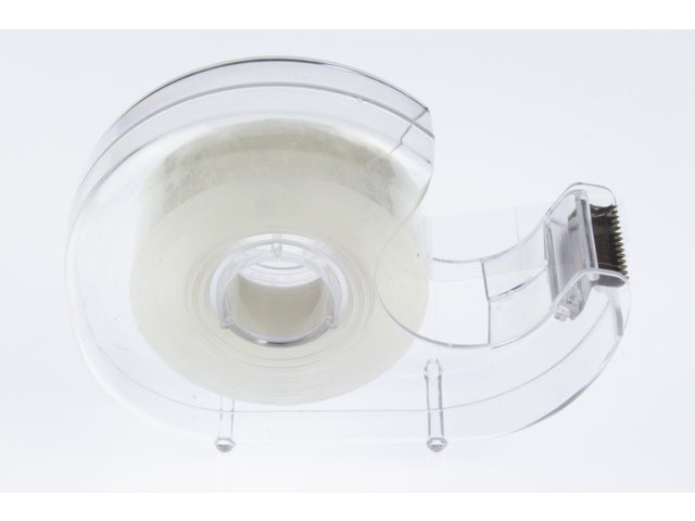 Plakbandhouder Kangaro kern 25 mm transparant met tape 19mmx33m