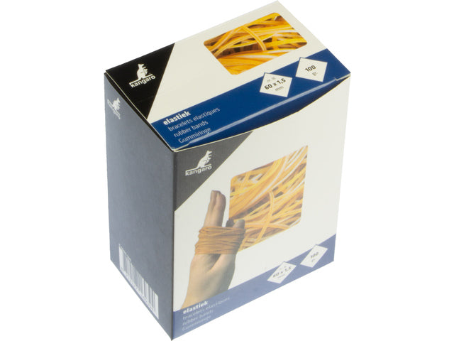 Elastiek Kangaro Nr. 16 60x1,5mm 100 Gramm natur