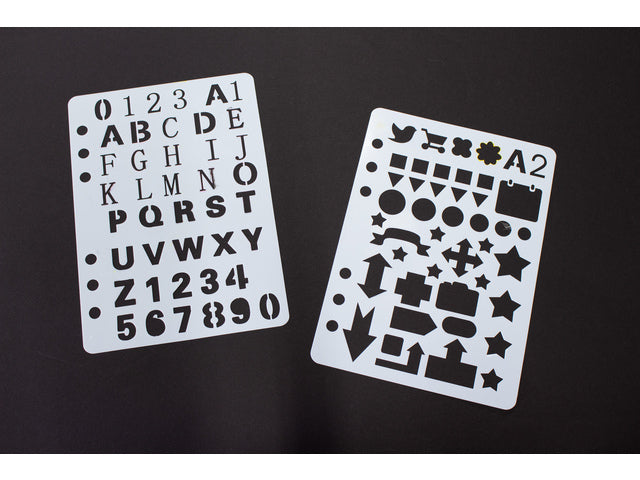 Sjablonen Kangaro 12 Stück 15x21cm sortiert