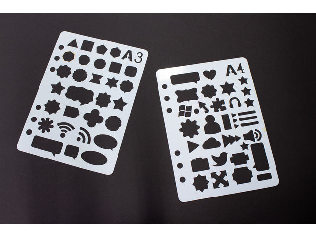 Sjablonen Kangaro 12 Stück 15x21cm sortiert