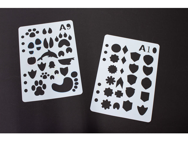 Sjablonen Kangaro 12 Stück 15x21cm sortiert