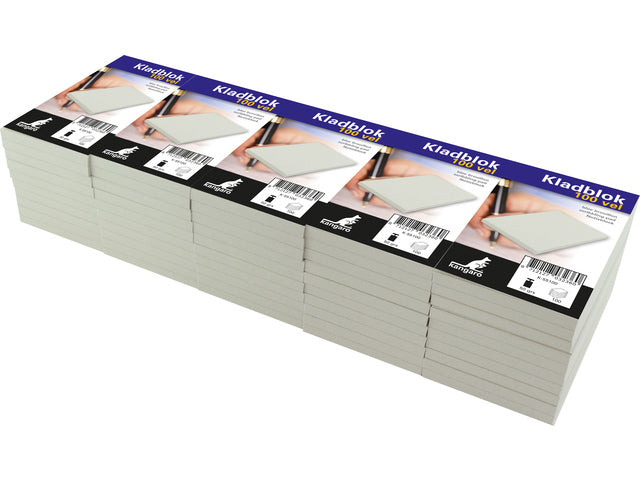 Känguru-Klappenblock, 6,75 cm x 11,0 cm, 100 Stück, verpackt in 50 Stück