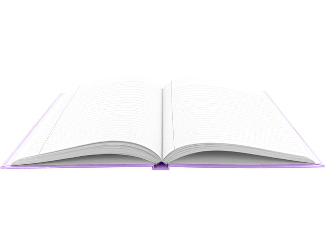 Schrift A5 Kangaro lijn harde kaft 5 stuks, 5 pastel kleuren, 80 vel 80 grams gelinieerd papier. Zwart, pastels: geel, roze, blauw en violet