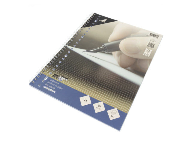 Collegeblok Kangaro A4 ruit 5mm 23-gaats 60 gram 80 blad