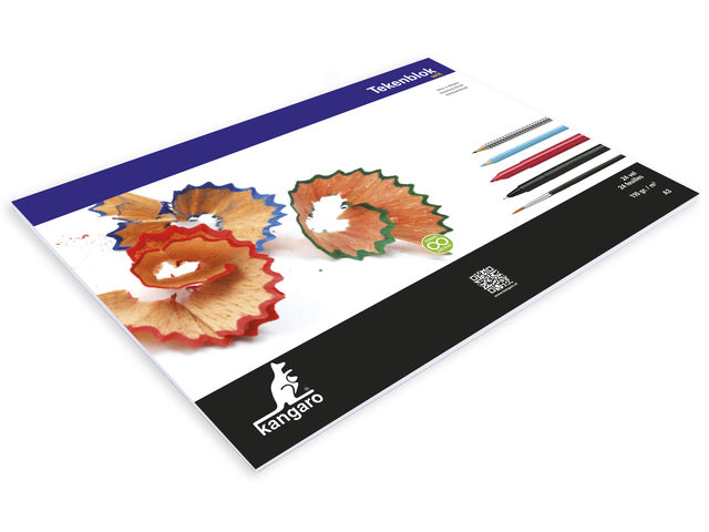 Tekenblok Kangaro A3 110 Gramm 24 Vel weiß