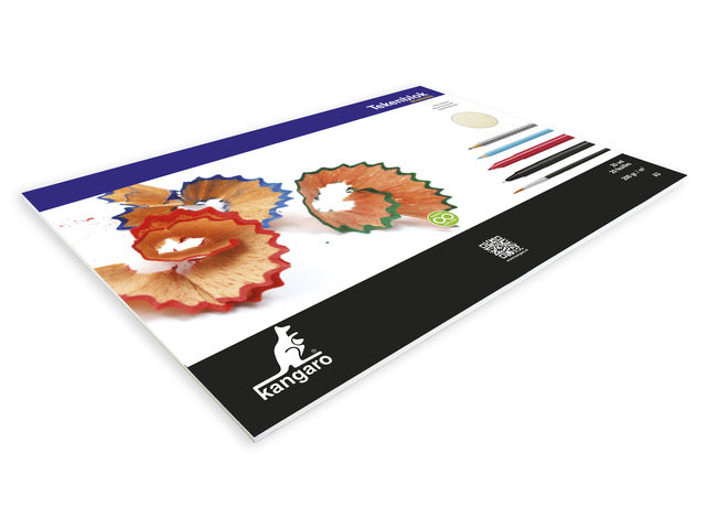 Tekenblok Kangaro A3 200 gram 20 vel zeem