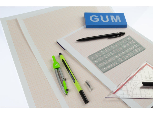 Millimeterblok Kangaro A4 blok à 25 vel