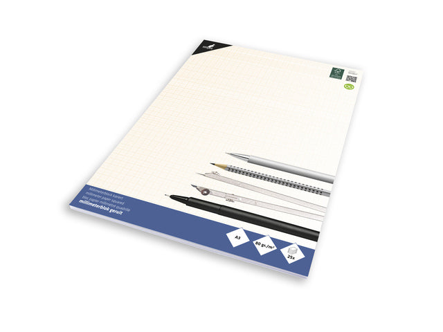 Millimeterblock Kangaro A3 Block mit 25 Vel