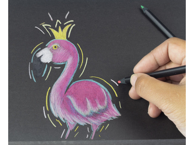 Tekenblok Kangaro A5 300 gram 50 vel zwart