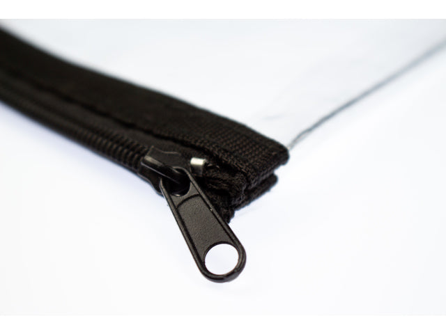 Etui Kangaro transparent 125x330mm schwarz rits