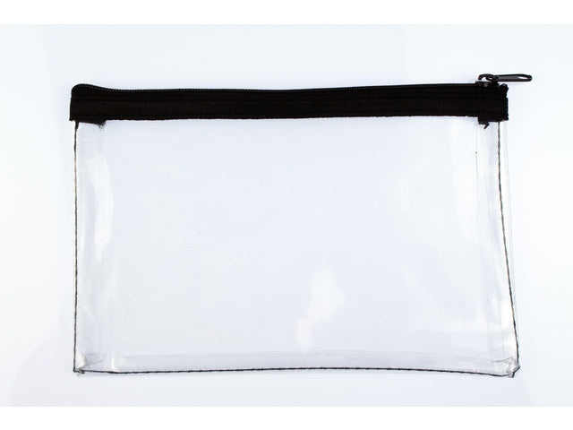 Etui Kangaro transparent 125x200mm schwarz rits