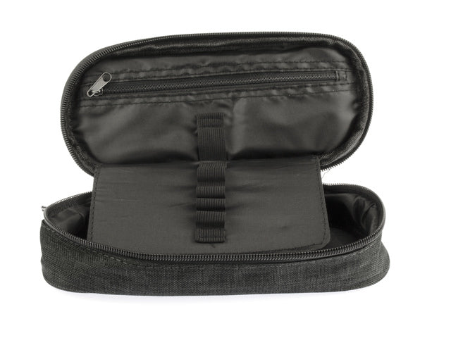 Etui Kangaro met inleg zwart ca 22x5x9cm