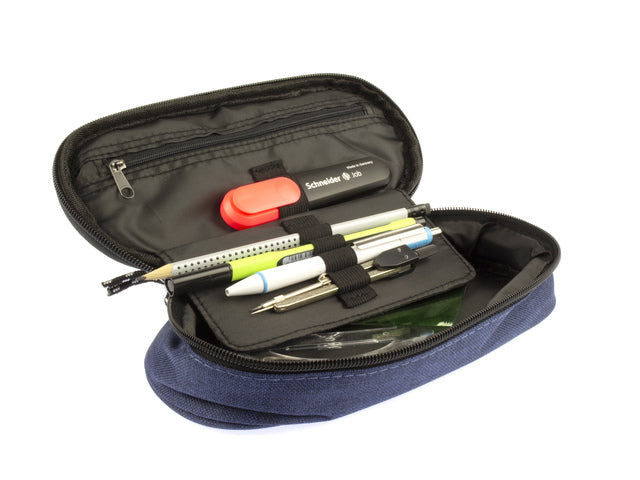 Etui Kangaro met inleg donker blauw ca 22x5x9cm