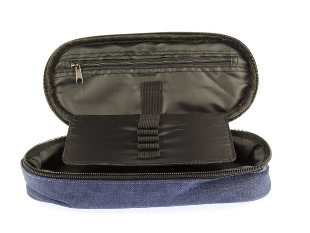 Etui Kangaro met inleg donker blauw ca 22x5x9cm