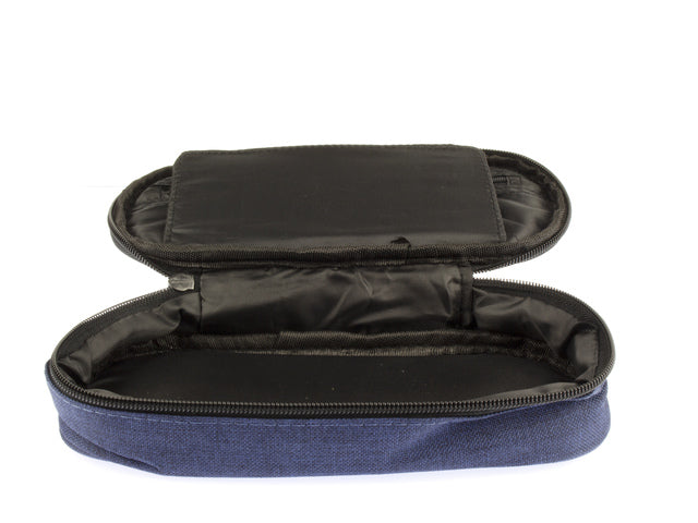 Etui Kangaro met inleg donker blauw ca 22x5x9cm